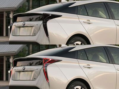 prius (hatchback) Before and After Smoked Taillights