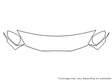 prius Avery Dennison Clear Bra Hood Precut PPF Diagram