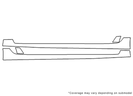 prius 3M Clear Bra Door Cup Precut PPF Diagram