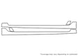 prius Avery Dennison Clear Bra Door Cup Precut PPF Diagram