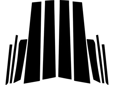 toyota prius 2016-2022 Camo Pillar Trim Diagram