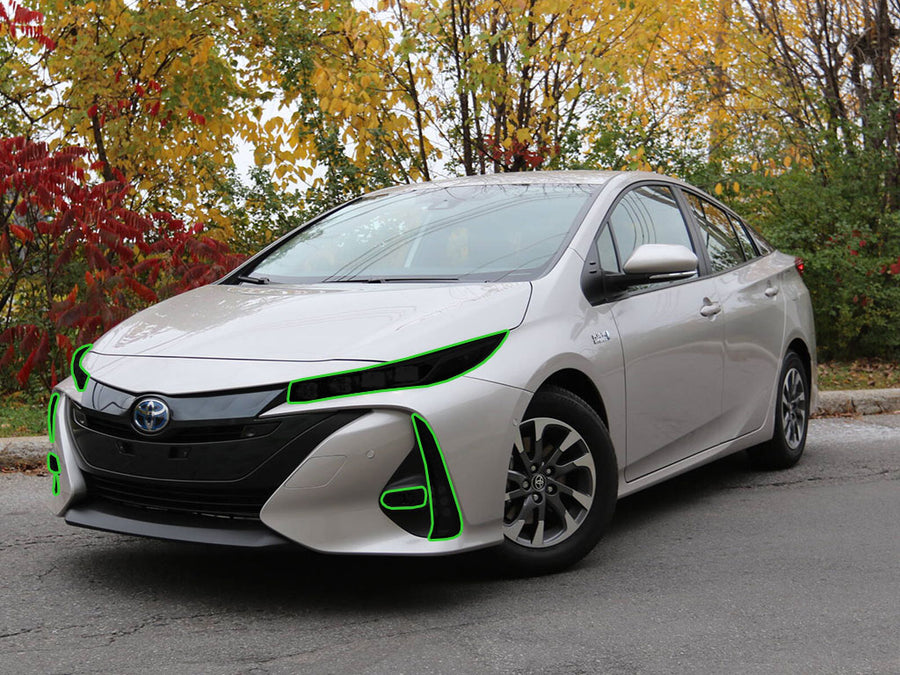 toyota prius 2017-2022 (prime) Headlight Tint Location