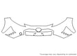 prius 3M Clear Bra Bumper Precut PPF Diagram