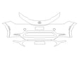 prius Avery Dennison Clear Bra Bumper Precut PPF Diagram