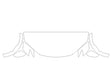 prius 3M Clear Bra Hood Precut PPF Diagram