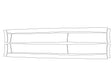 prius Avery Dennison Clear Bra Door Cup Precut PPF Diagram