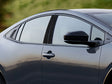 toyota prius 2023-2024 Brushed Aluminum Black Pillar Cover Diagram