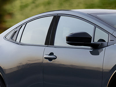 toyota prius 2023-2024 Brushed Aluminum Black Pillar Cover Diagram