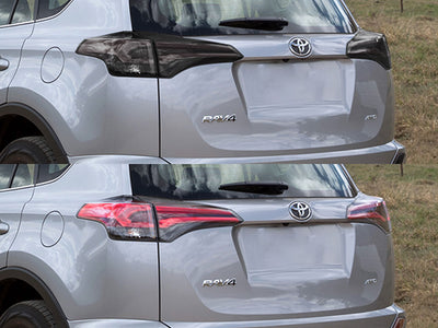 rav4 Before and After Smoked Taillights