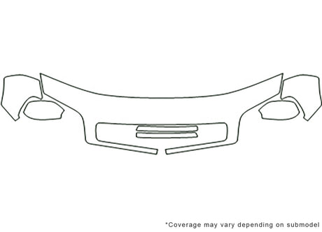 rav4 3M Clear Bra Hood Precut PPF Diagram