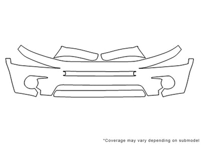 rav4 Avery Dennison Clear Bra Bumper Precut PPF Diagram
