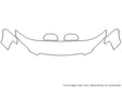 rav4 Avery Dennison Clear Bra Hood Precut PPF Diagram