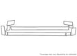 rav4 3M Clear Bra Door Cup Precut PPF Diagram