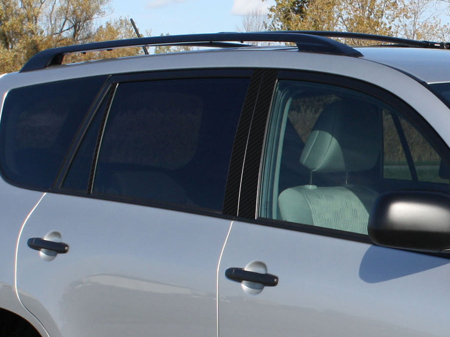 toyota rav4 2006-2012 Carbon Fiber Pillar Cover Diagram