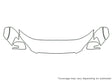 rav4 Avery Dennison Clear Bra Hood Precut PPF Diagram