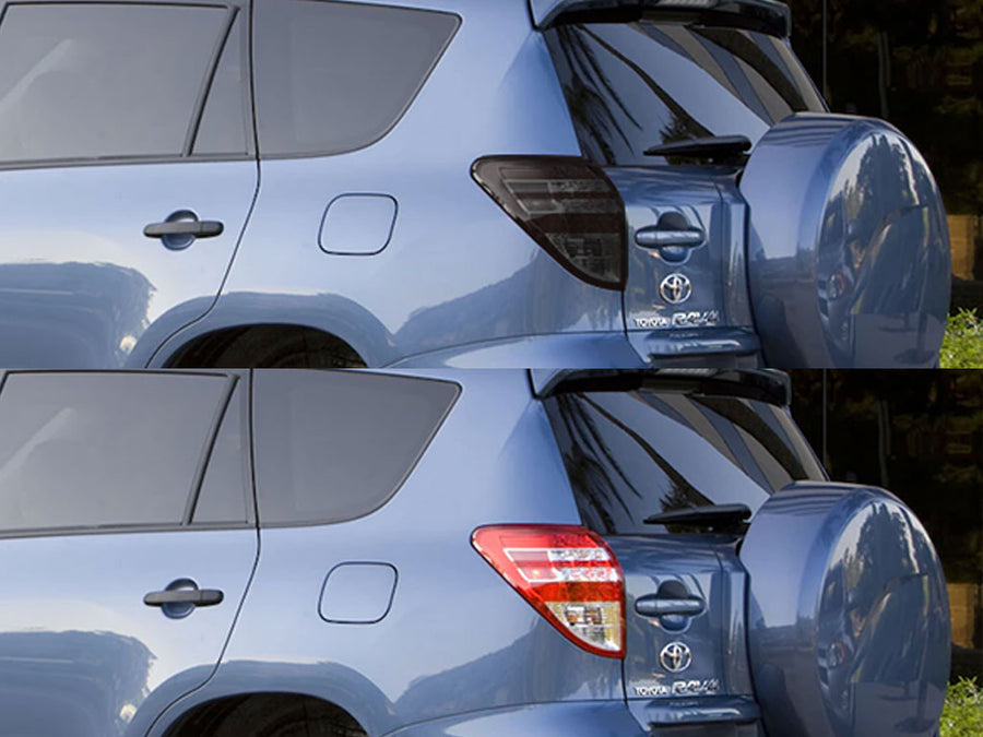rav4 Before and After Smoked Taillights