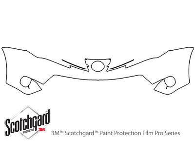 rav4 3M Clear Bra Bumper Precut PPF Diagram