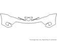 rav4 3M Clear Bra Bumper Precut PPF Diagram