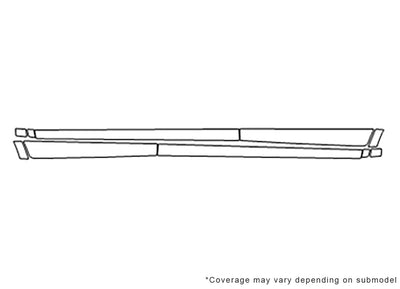 rav4 3M Clear Bra Door Cup Precut PPF Diagram