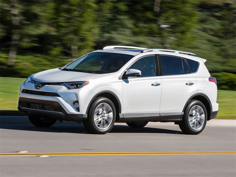 toyota rav4 2013-2018 Brushed Aluminum Black Pillar Trim