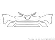 rav4 Avery Dennison Clear Bra Bumper Precut PPF Diagram