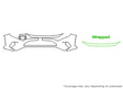 rav4 Avery Dennison Clear Bra Bumper Precut PPF Diagram