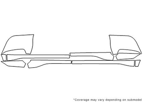 rav4 Avery Dennison Clear Bra Door Cup Precut PPF Diagram