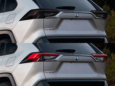 rav4 Before and After Smoked Taillights