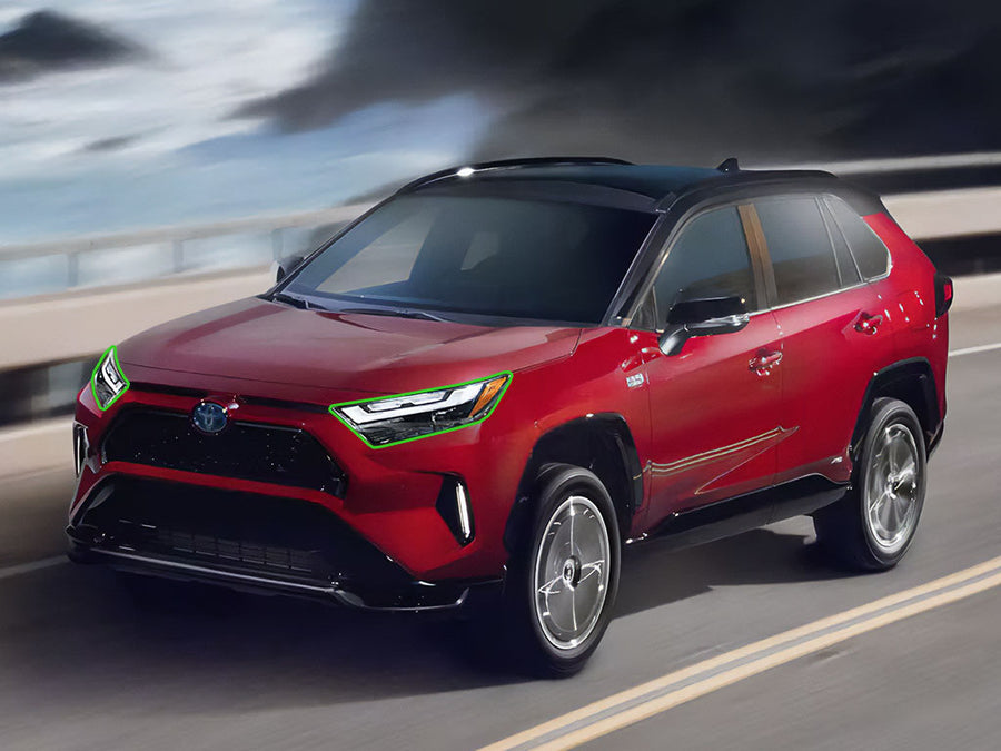 toyota rav4 2019-2024 Headlight Protection Installation Location