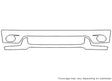 sequoia Avery Dennison Clear Bra Bumper Precut PPF Diagram
