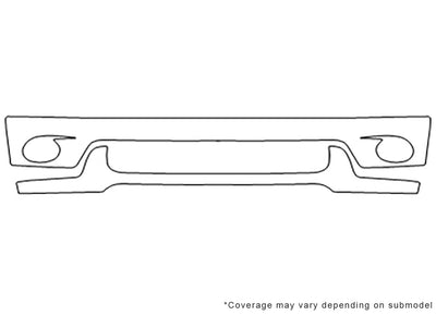 sequoia Avery Dennison Clear Bra Bumper Precut PPF Diagram