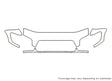 sequoia 3M Clear Bra Hood Precut PPF Diagram