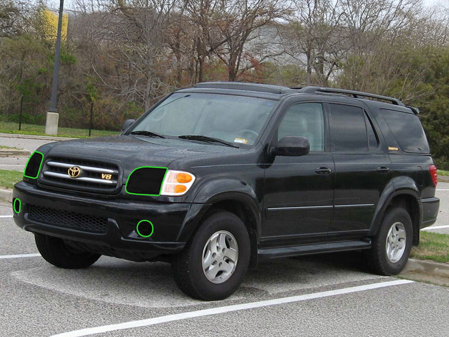toyota sequoia 2001-2004 Headlight Tint Location