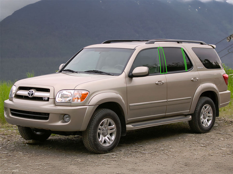toyota sequoia 2001-2007 Pillar Post Trim Installation Location