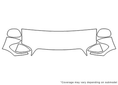 sequoia 3M Clear Bra Hood Precut PPF Diagram