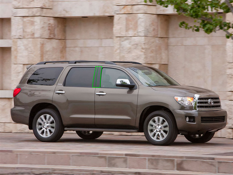 toyota sequoia 2008-2022 Pillar Post Trim Installation Location