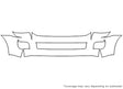 sequoia 3M Clear Bra Bumper Precut PPF Diagram