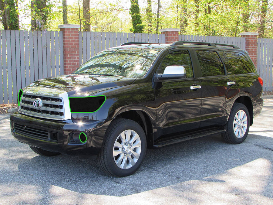 toyota sequoia 2008-2017 Headlight Tint Location