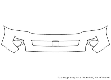 sequoia 3M Clear Bra Bumper Precut PPF Diagram