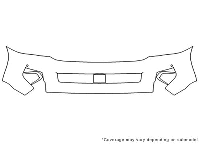 sequoia Avery Dennison Clear Bra Bumper Precut PPF Diagram