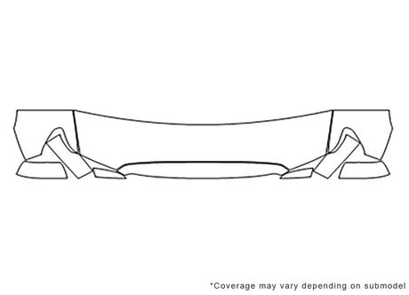 sequoia 3M Clear Bra Hood Precut PPF Diagram
