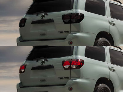 sequoia Before and After Smoked Taillights