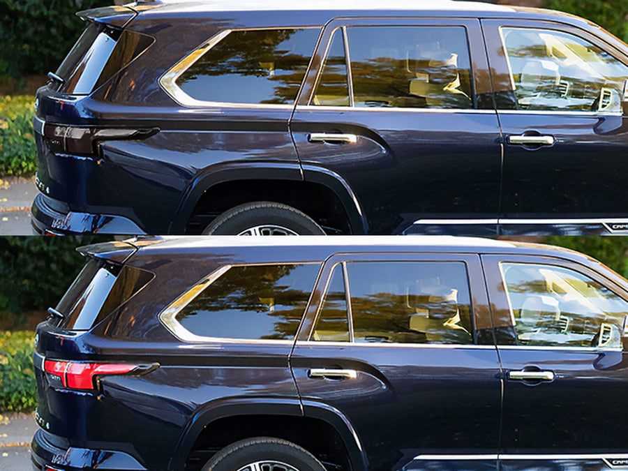 sequoia Before and After Smoked Taillights