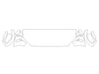 sequoia Avery Dennison Clear Bra Hood Precut PPF Diagram