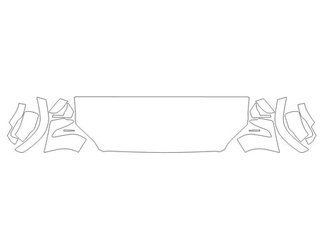 sequoia Avery Dennison Clear Bra Hood Precut PPF Diagram