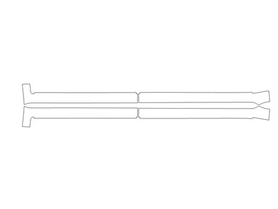 sequoia 3M Clear Bra Door Cup Precut PPF Diagram