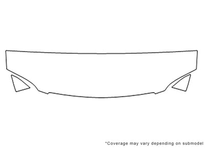 sienna 3M Clear Bra Hood Precut PPF Diagram
