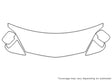 sienna 3M Clear Bra Hood Precut PPF Diagram