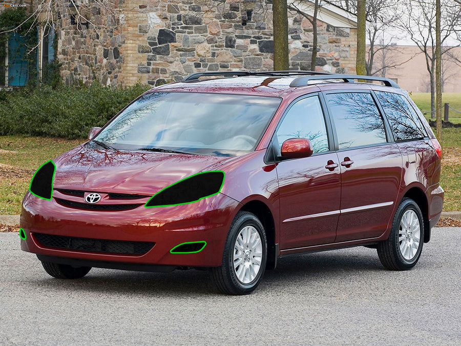 toyota sienna 2004-2005 Headlight Tint Location