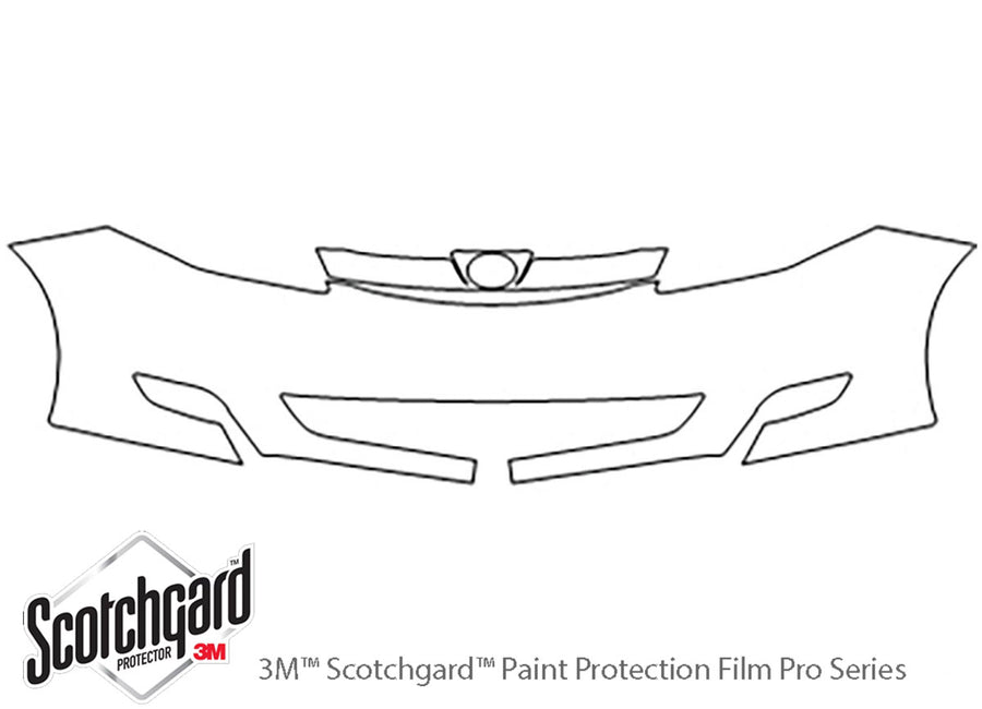 sienna 3M Clear Bra Bumper Precut PPF Diagram